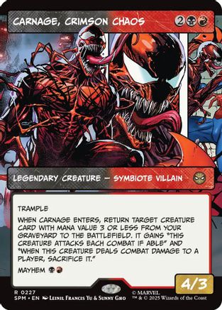Carnage, Crimson Chaos (SPM-227) [Marvel's Spider-Man] MTG Single Wizards of the Coast