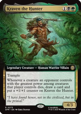 Kraven the Hunter (Extended Art) (SPM-273) [Marvel's Spider-Man] MTG Single Wizards of the Coast