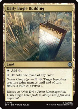 Daily Bugle Building (SPM-179) [Marvel's Spider-Man] MTG Single Wizards of the Coast