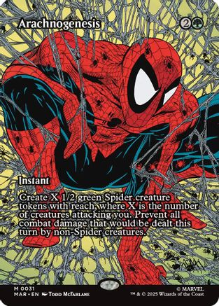 Arachnogenesis (MAR-031) [Marvel Eternal-Legal] Foil MTG Single Wizards of the Coast