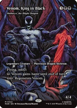 Venom, King in Black - Skithiryx, the Blight Dragon (MAR-022) [Marvel Eternal-Legal] Foil MTG Single Wizards of the Coast