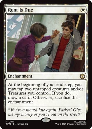 Rent Is Due (SPM-011) [Marvel's Spider-Man] Foil MTG Single Wizards of the Coast