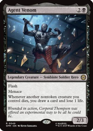 Agent Venom (SPM-049) [Marvel's Spider-Man] Foil MTG Single Wizards of the Coast