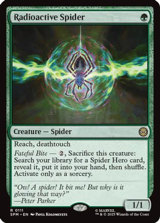 Radioactive Spider (SPM-111) [Marvel's Spider-Man] Foil MTG Single Wizards of the Coast