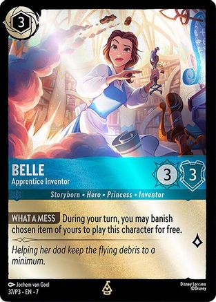 Belle - Apprentice Inventor (37) [Disney Lorcana Promo Cards] Cold Foil Lorcana Single Disney