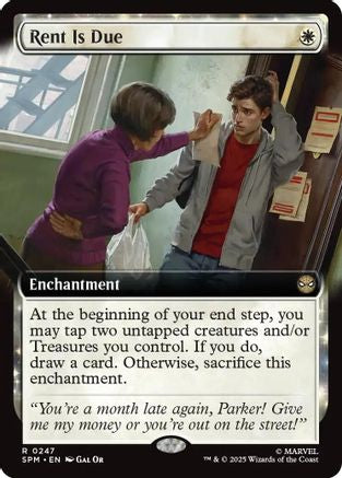 Rent Is Due (Extended Art) (SPM-247) [Marvel's Spider-Man] MTG Single Wizards of the Coast