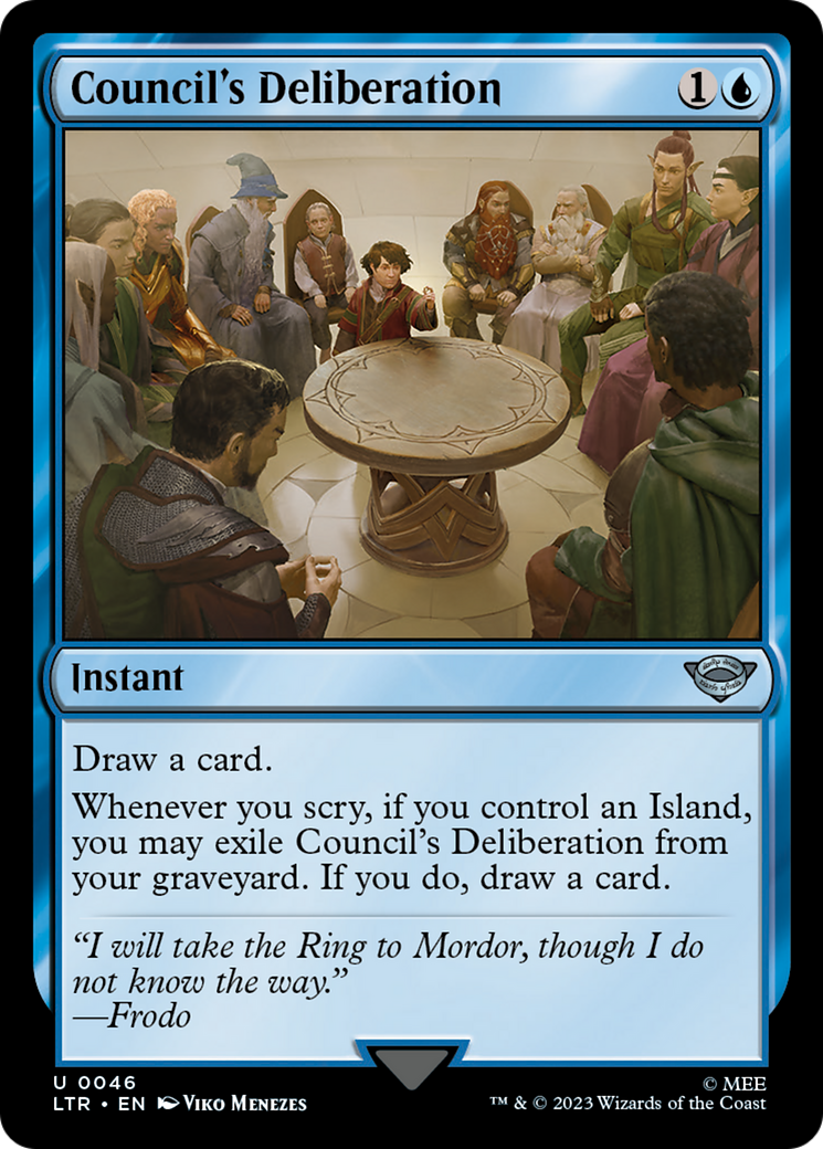 Council's Deliberation (LTR-046) [The Lord of the Rings: Tales of Middle-earth] MTG Single Wizards of the Coast