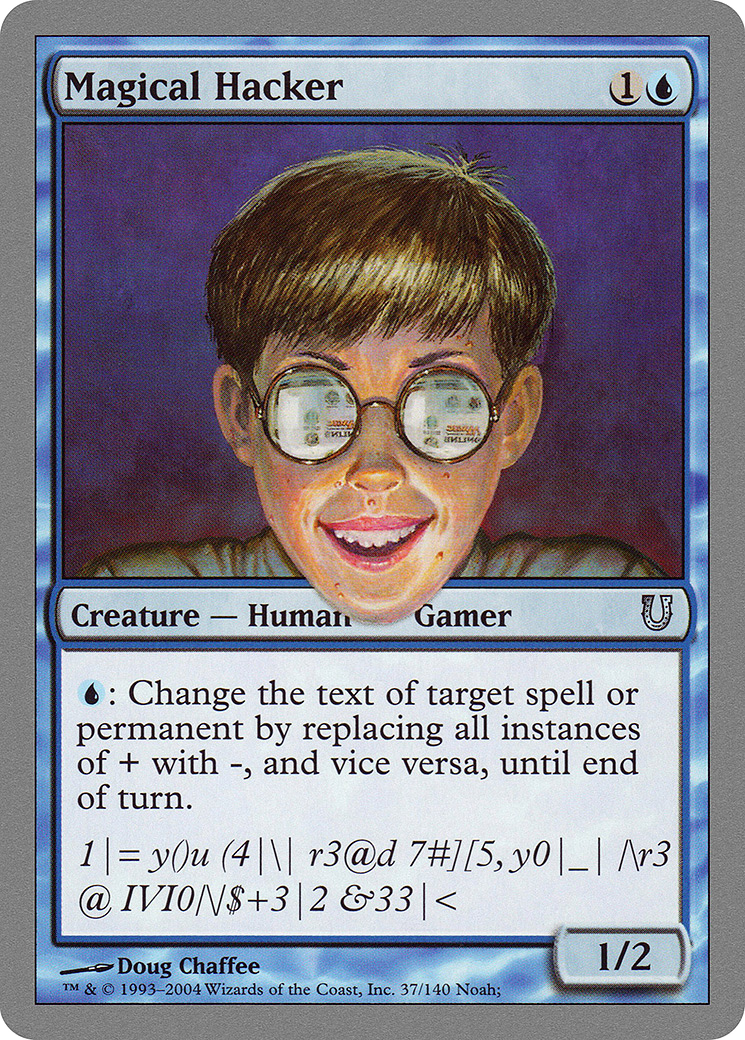 Magical Hacker (UNH-037) [Unhinged] MTG Single Wizards of the Coast