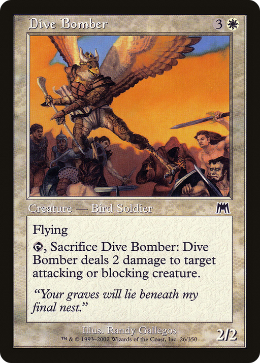 Dive Bomber (ONS-026) [Onslaught] MTG Single Wizards of the Coast