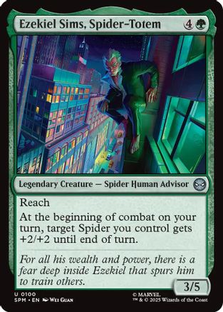Ezekiel Sims, Spider-Totem (SPM-100) [Marvel's Spider-Man] Foil MTG Single Wizards of the Coast