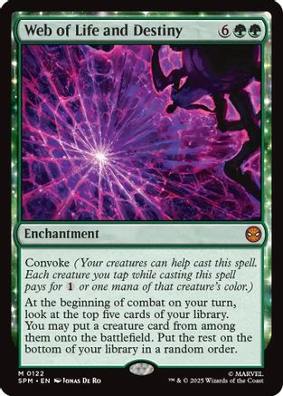 Web of Life and Destiny (SPM-122) [Marvel's Spider-Man] MTG Single Wizards of the Coast