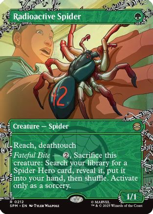 Radioactive Spider (Borderless) (SPM-212) [Marvel's Spider-Man] MTG Single Wizards of the Coast