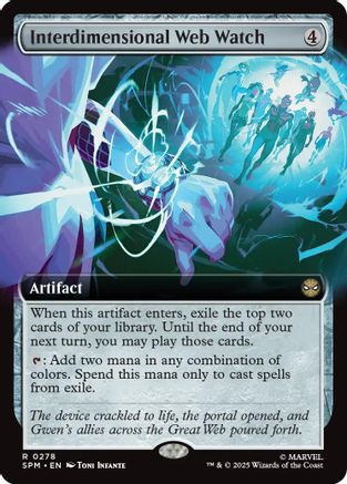 Interdimensional Web Watch (Extended Art) (SPM-278) [Marvel's Spider-Man] MTG Single Wizards of the Coast