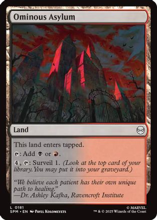 Ominous Asylum (SPM-181) [Marvel's Spider-Man] MTG Single Wizards of the Coast