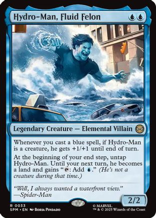 Hydro-Man, Fluid Felon (SPM-033) [Marvel's Spider-Man] Foil MTG Single Wizards of the Coast