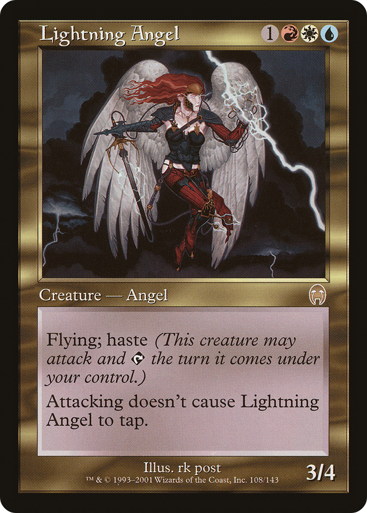 Lightning Angel (APC-108) [Apocalypse] Foil MTG Single Wizards of the Coast
