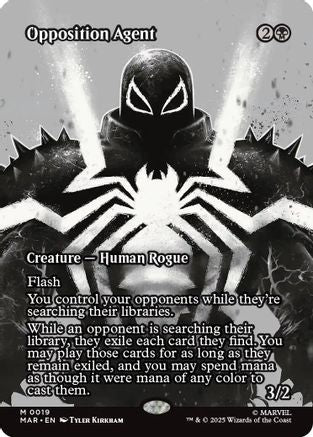 Opposition Agent (Borderless) (MAR-019) [Marvel Eternal-Legal] MTG Single Wizards of the Coast