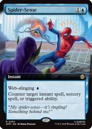 Spider-Sense (Extended Art) (SPM-254) [Marvel's Spider-Man] MTG Single Wizards of the Coast