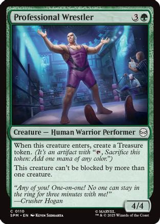 Professional Wrestler (SPM-110) [Marvel's Spider-Man] MTG Single Wizards of the Coast