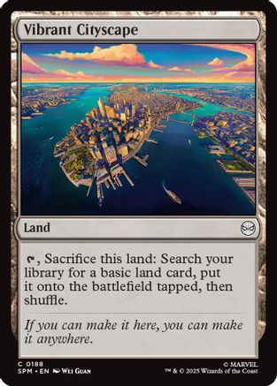 Vibrant Cityscape (SPM-188) [Marvel's Spider-Man] Foil MTG Single Wizards of the Coast
