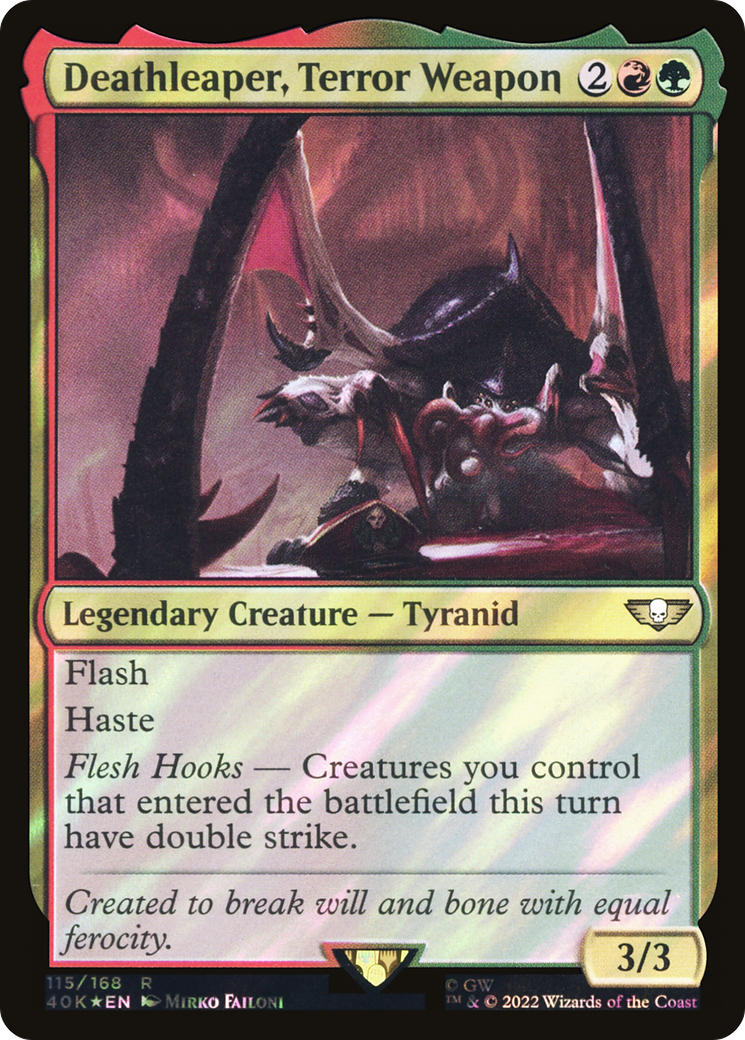 Deathleaper, Terror Weapon (40K-115★) [Warhammer 40,000 Commander] Foil MTG Single Wizards of the Coast