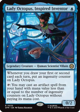 Lady Octopus, Inspired Inventor (SPM-035) [Marvel's Spider-Man] Foil MTG Single Wizards of the Coast