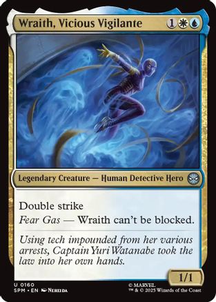 Wraith, Vicious Vigilante (SPM-160) [Marvel's Spider-Man] Foil MTG Single Wizards of the Coast
