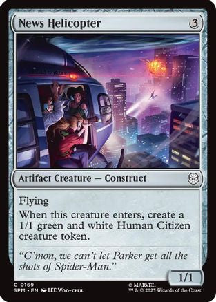 News Helicopter (SPM-169) [Marvel's Spider-Man] MTG Single Wizards of the Coast