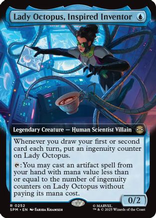 Lady Octopus, Inspired Inventor (Extended Art) (SPM-252) [Marvel's Spider-Man] MTG Single Wizards of the Coast
