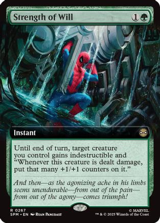 Strength of Will (Extended Art) (SPM-267) [Marvel's Spider-Man] MTG Single Wizards of the Coast