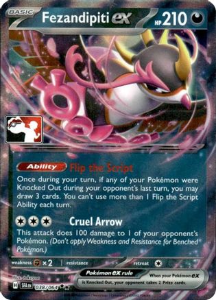 Fezandipiti ex - 038/064 (Series 7) Holofoil [Misc: Prize Pack Series Cards] Pokemon Single Pokémon