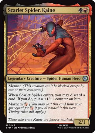 Scarlet Spider, Kaine (SPM-143) [Marvel's Spider-Man] MTG Single Wizards of the Coast