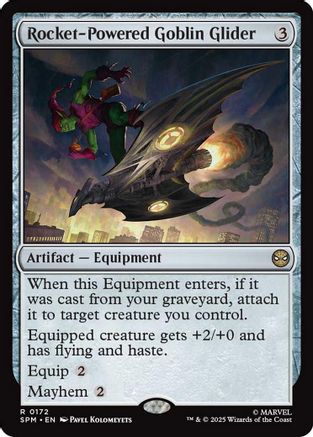Rocket-Powered Goblin Glider (SPM-172) [Marvel's Spider-Man] MTG Single Wizards of the Coast