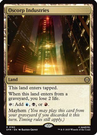 Oscorp Industries (SPM-182) [Marvel's Spider-Man] Foil MTG Single Wizards of the Coast