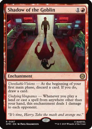 Shadow of the Goblin (SPM-087) [Marvel's Spider-Man] MTG Single Wizards of the Coast