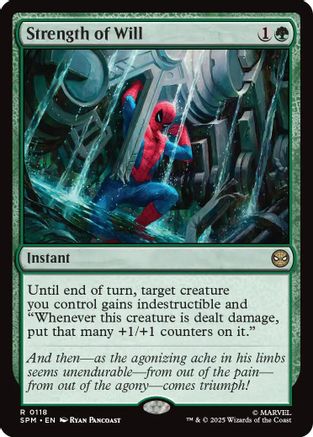 Strength of Will (SPM-118) [Marvel's Spider-Man] MTG Single Wizards of the Coast