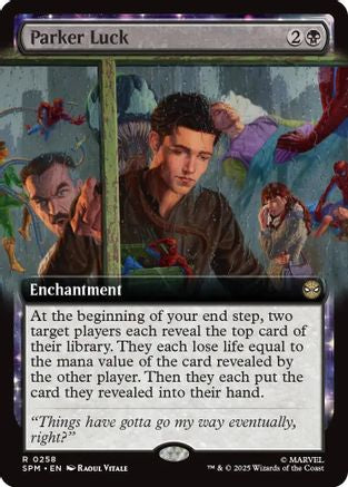 Parker Luck (Extended Art) (SPM-258) [Marvel's Spider-Man] MTG Single Wizards of the Coast