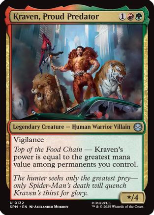Kraven, Proud Predator (SPM-132) [Marvel's Spider-Man] MTG Single Wizards of the Coast