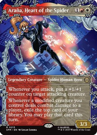 Arana, Heart of the Spider (SPM-213) [Marvel's Spider-Man] MTG Single Wizards of the Coast