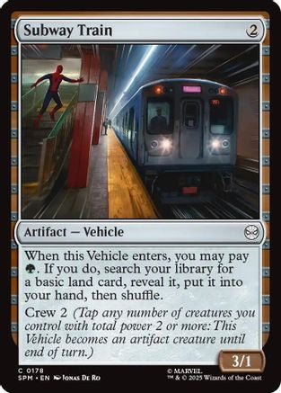 Subway Train (SPM-178) [Marvel's Spider-Man] MTG Single Wizards of the Coast