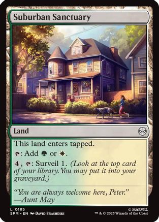Suburban Sanctuary (SPM-185) [Marvel's Spider-Man] Foil MTG Single Wizards of the Coast