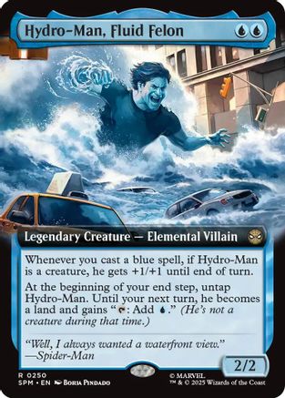 Hydro-Man, Fluid Felon (Extended Art) (SPM-250) [Marvel's Spider-Man] MTG Single Wizards of the Coast