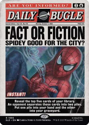 Fact or Fiction (1995) (SLD-1995) [Secret Lair] Drop Series MTG Single Wizards of the Coast