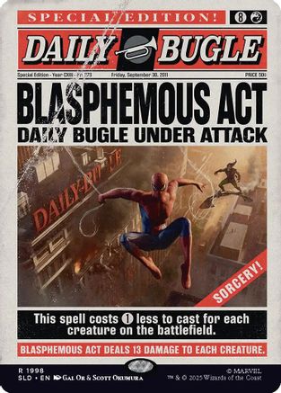 Blasphemous Act (1998) (SLD-1998) [Secret Lair] Drop Series MTG Single Wizards of the Coast