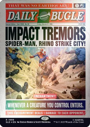 Impact Tremors (1999) (Rainbow Foil) (SLD-1999) [Secret Lair] Drop Series Foil MTG Single Wizards of the Coast