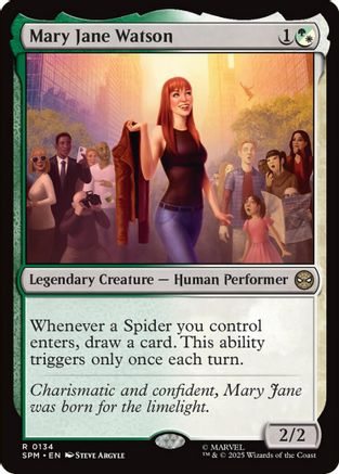 Mary Jane Watson (SPM-134) [Marvel's Spider-Man] Foil MTG Single Wizards of the Coast