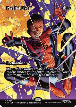 Parallel Lives (Borderless) (MAR-036) [Marvel Eternal-Legal] Foil MTG Single Wizards of the Coast