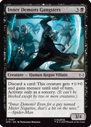 Inner Demons Gangsters (SPM-057) [Marvel's Spider-Man] MTG Single Wizards of the Coast