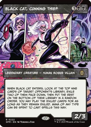 Black Cat, Cunning Thief (SPM-222) [Marvel's Spider-Man] MTG Single Wizards of the Coast