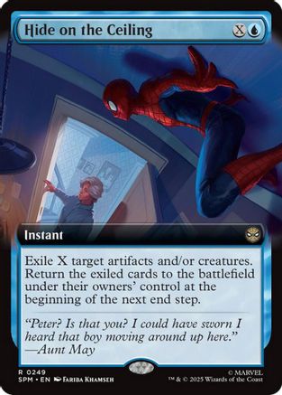 Hide on the Ceiling (Extended Art) (SPM-249) [Marvel's Spider-Man] MTG Single Wizards of the Coast